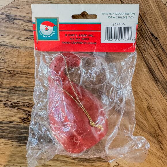 Vintage Whimsical Kurt Alder Old World Santa Ornament Sealed Original Bag 3.5” - Picture 3 of 8